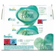 Влажные салфетки Pampers Aqua Pure с клапаном 2x48 = 96шт