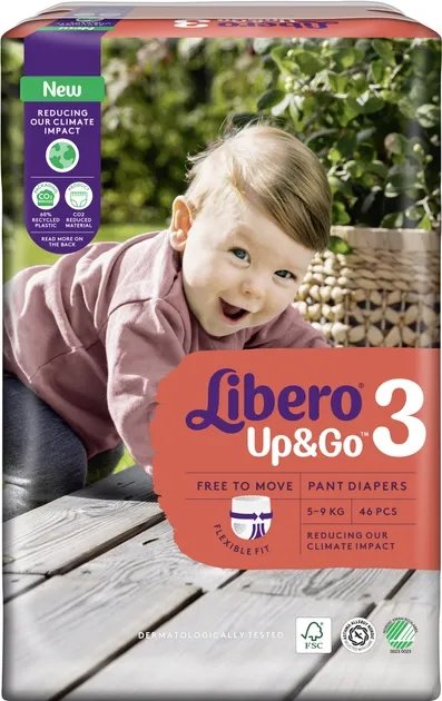 Подгузники-трусики Libero Up&Go 5-9 кг Размер 3 46 шт (7322541742076)