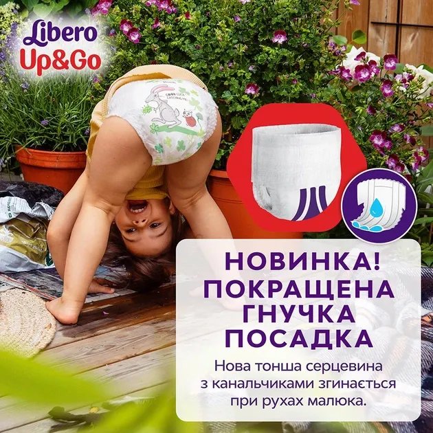 Подгузники-трусики Libero Up&Go 5-9 кг Размер 3 46 шт (7322541742076)