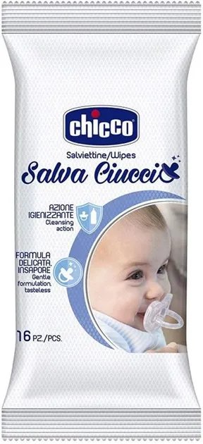 Салфетки дезинфицирующие Chicco Salva Ciucccio 16 шт (07921.00)