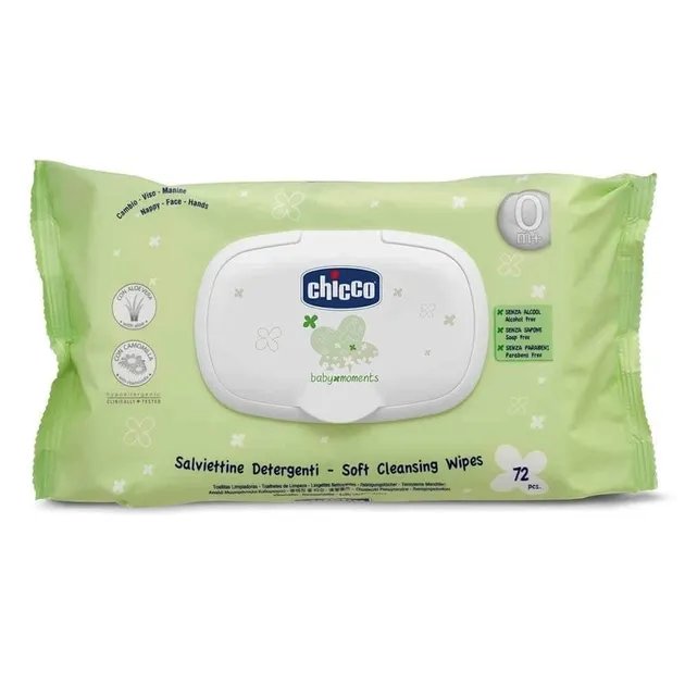 Салфетки мягкие Chicco Baby Moments 72 шт. (09163.00)