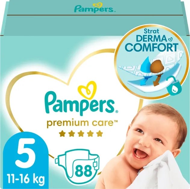 Подгузники Pampers Premium Care Размер 5 11-16 кг 88 шт (4015400541813)