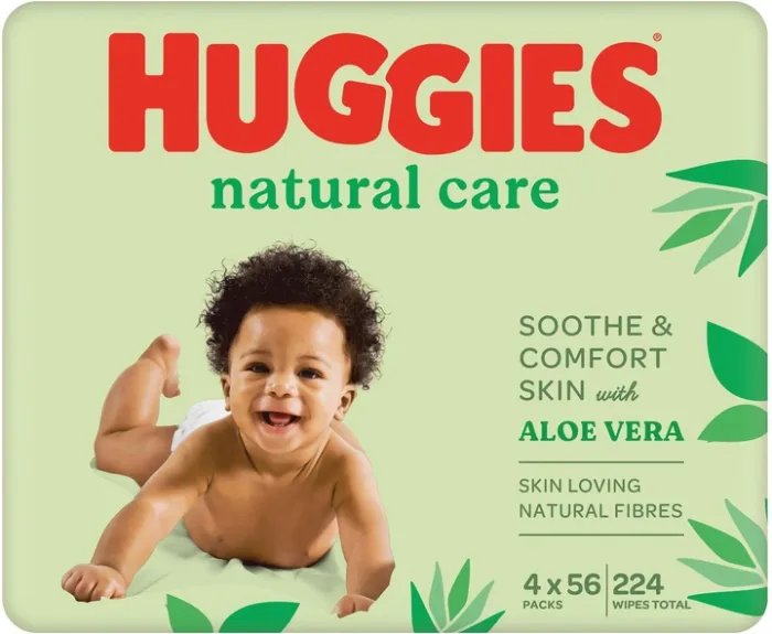 Салфетки влажные Huggies Natural Care Quad 56 х 4 шт (5029053550183)