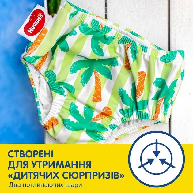 Многоразовые подгузники-трусики Huggies Little Swimmers для плавания 3-4 1 шт (5029053583051)