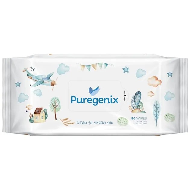 Влажные салфетки для детей Puregenix, 80 шт