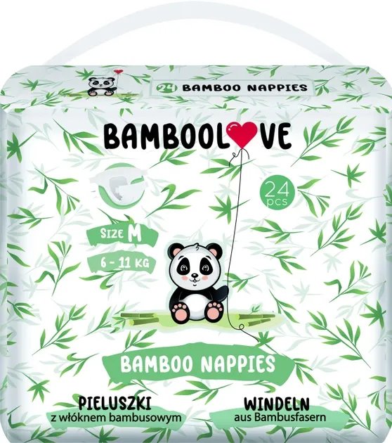 Подгузники BAMBOOLOVE Размер М (6-11 кг) 24 шт (5903999558611)