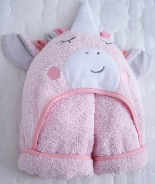 Пеленка после купания Baby Veres Unicorn pink 80х120 см 190.54