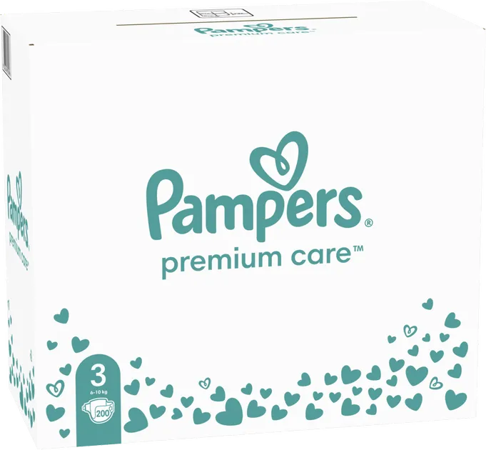 Подгузники Pampers Premium Care Размер 3 (6-10 кг) 200 шт (8006540855898)