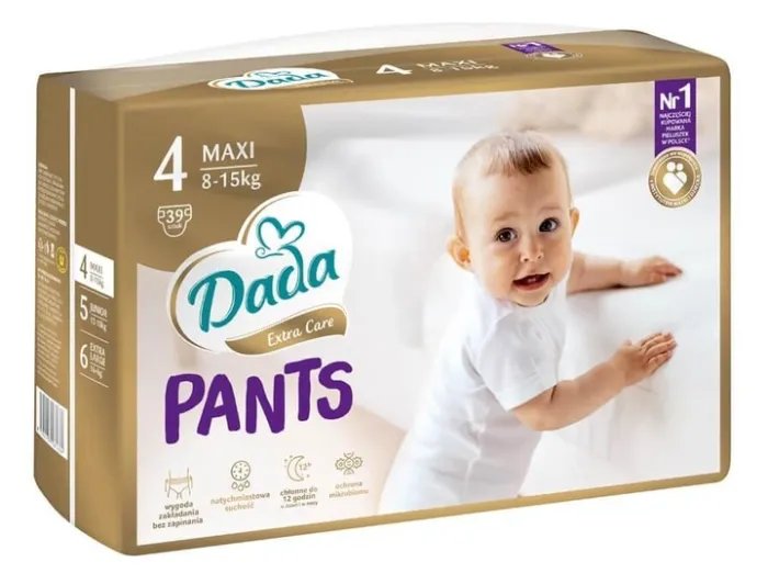 Підгузки - трусики Dada Extra Care Pants 4 MAXI для дітей вагою 8-15 кг, 117 шт (3 пачки в заводському ящику)