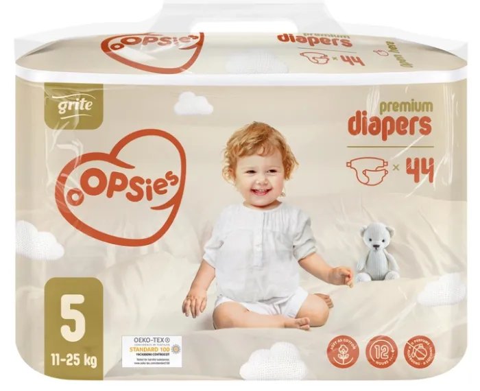 Подгузники Grite Oopsies Размер 5 (11–25 кг) 44 шт (4770023346886)