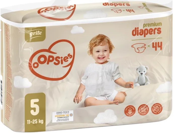 Подгузники Grite Oopsies Размер 5 (11–25 кг) 44 шт (4770023346886)