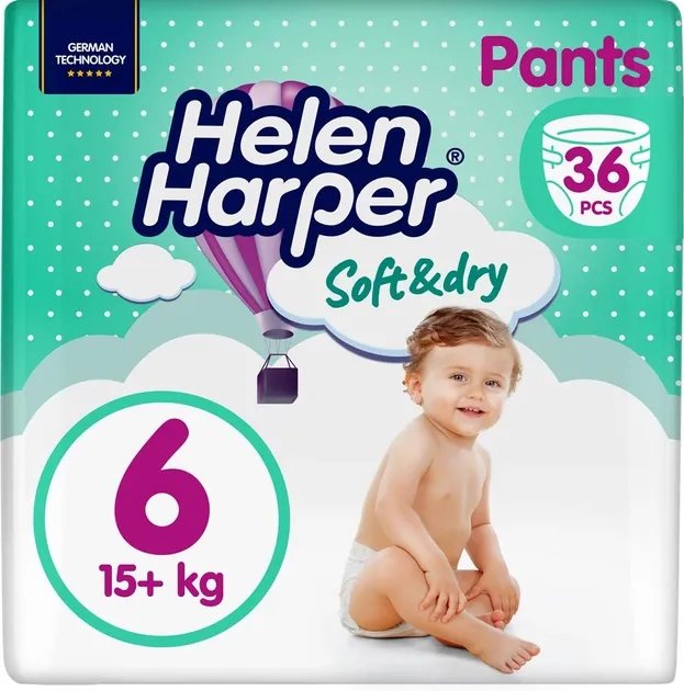 Подгузники-трусики Helen Harper Soft & Dry XL 15+ кг 36 шт (5411416061229)