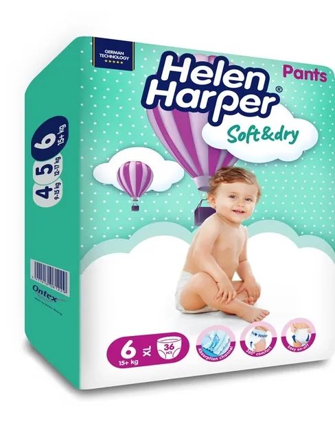 Подгузники-трусики Helen Harper Soft & Dry XL 15+ кг 36 шт (5411416061229)