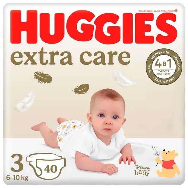 Подгузники Huggies Extra Care Jumbo 3 6-10 кг 40 шт (5029053574400)