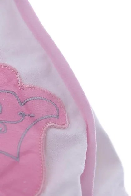 Полотенце махра для девочки с рукавичкой Принцесса 80*75 см розовое 0м+(44126)