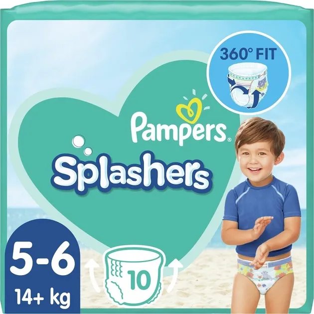 Трусики для плавания Pampers Splashers Размер 5-6 (14+ кг) 10 шт (8001090728951)