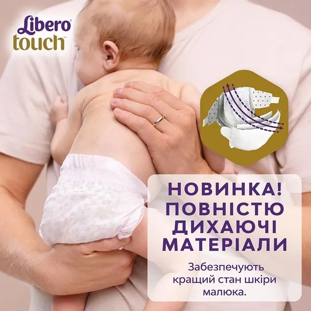 Подгузники Libero Touch 3-6 кг Размер 2 96 шт (7322542287521)