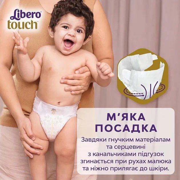 Подгузники Libero Touch 3-6 кг Размер 2 96 шт (7322542287521)