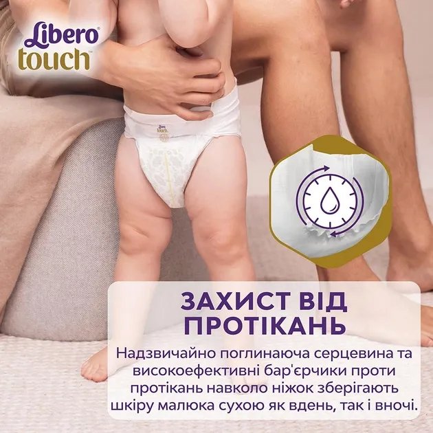 Подгузники Libero Touch 3-6 кг Размер 2 96 шт (7322542287521)