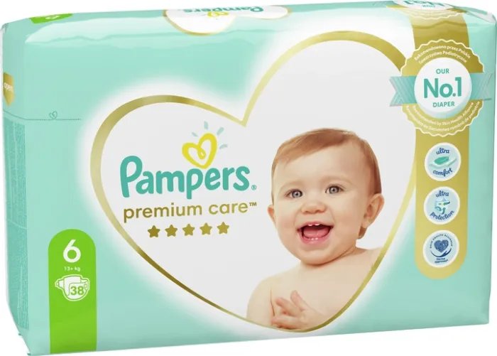 Подгузники Pampers Premium Care Размер 6 (13+ кг) 38 шт (8001841105130)