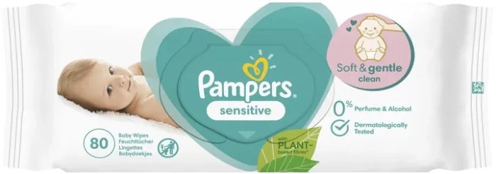 Влажные салфетки Pampers Sensitive Baby Wipes 15 x 80 шт (8001841063188)