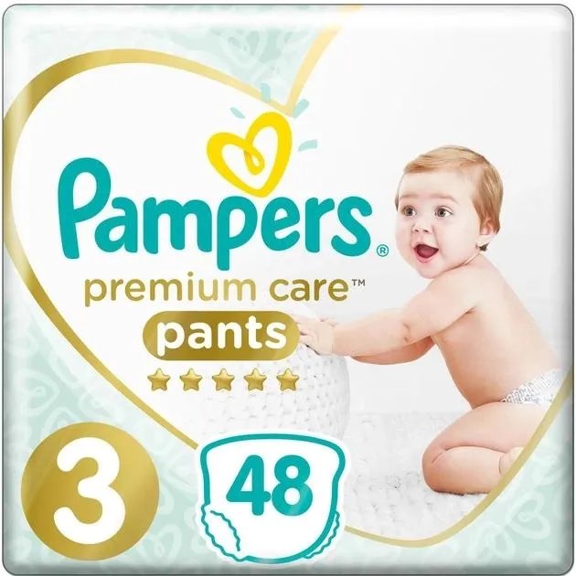 Подгузники-трусики Pampers Premium Care Pants Midi Размер 3 (6-11 кг) 48 шт (8001090759795)