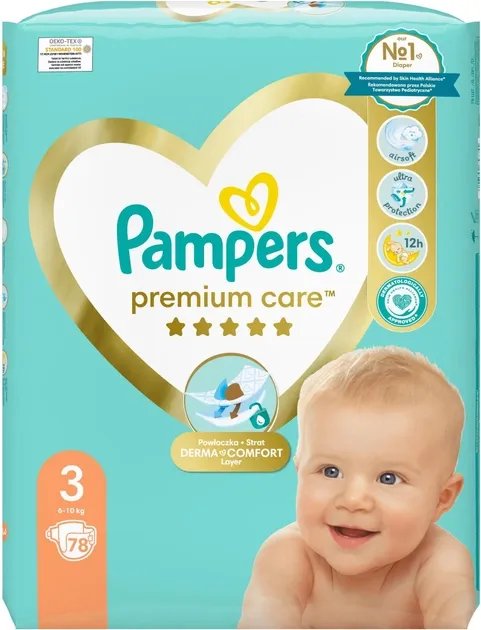 Подгузники Pampers Premium Care Размер 3 (6-10 кг) 78 шт (8006540857755)