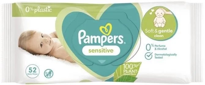 Влажные салфетки Pampers Sensitive Baby Wipes 52 шт (8006540523056)