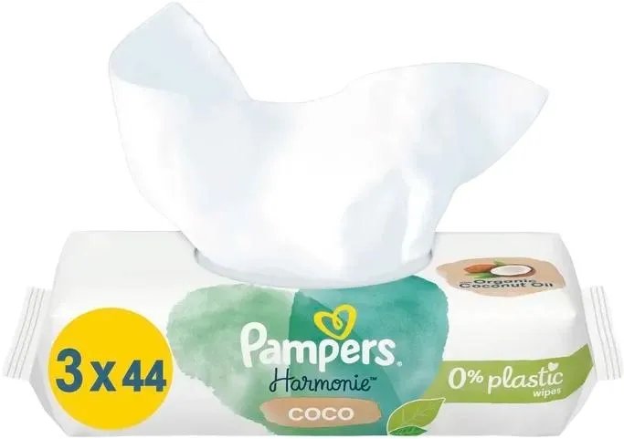 Влажные салфетки Pampers Harmonie Coco 3 x 44 шт (8006540810286)