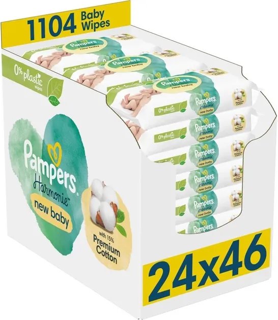 Влажные салфетки Pampers Harmonie New Baby 24 x 46 шт (8006540815953)