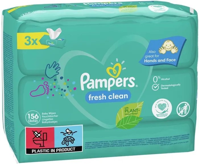 Влажные салфетки Pampers Fresh Clean 3x52 шт (8001841077864)