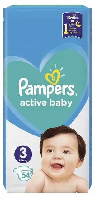 Подгузники Pampers Active Baby Размер 3 (6-10 кг) 54 шт (8001090948977)