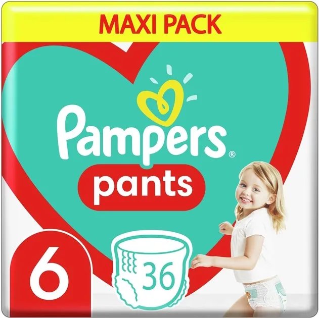 Подгузники-трусики Pampers Pants Размер 6 (15+ кг) 36 шт (8006540069028)