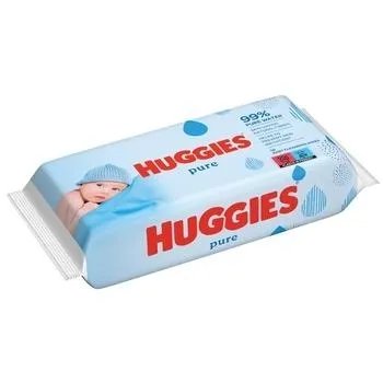 Влажные салфетки с витамином Е Huggies Pure 99% water Box 10уп*56 шт