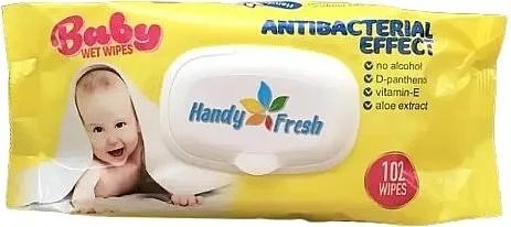 Салфетки влажные детские "Антибактериальные", 102 шт. - Handy Fresh Baby 102шт (1196939-138560)