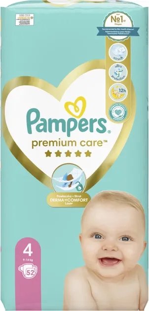 Подгузники Pampers Premium Care Размер 4 (9-14 кг) 52 шт (4015400278818)