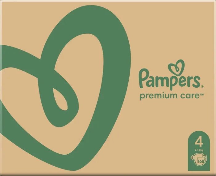 Подгузники Pampers Premium Care Размер 4 (9-14 кг) 168 шт (8001090379511)