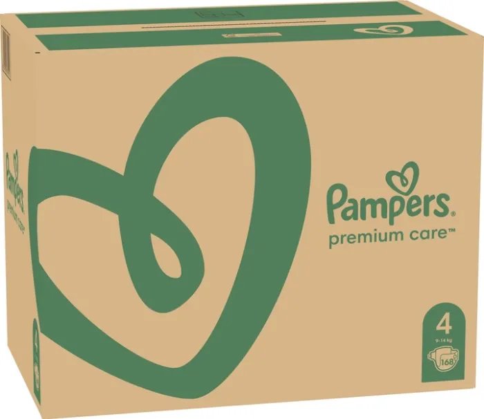 Подгузники Pampers Premium Care Размер 4 (9-14 кг) 168 шт (8001090379511)