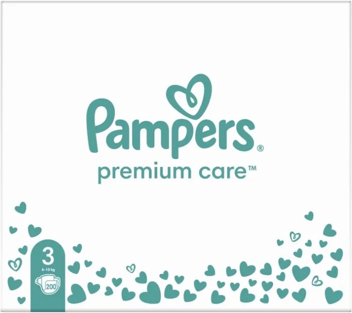 Подгузники Pampers Premium Care Размер 3 (6-10 кг) 200 шт (8006540855898)