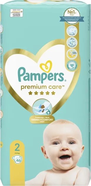 Подгузники Pampers Premium Care Размер 2 (4-8 кг) 46 шт (8001841104799)