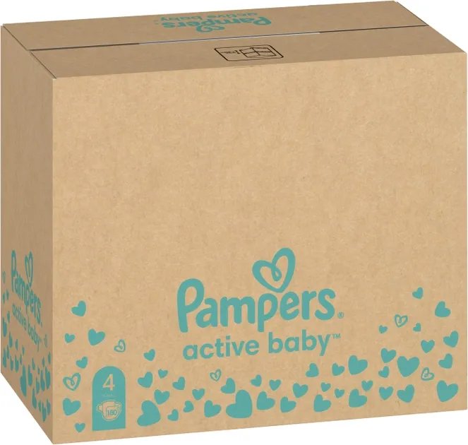 Подгузники Pampers Active Baby Размер 4 (Maxi) 9-14 кг 180 шт (8006540032725)