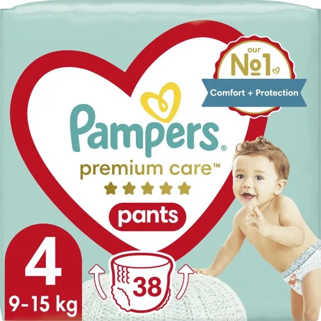 Подгузники-трусики Pampers Premium Care Pants Maxi 9-15 кг 38 шт (8001090759832)