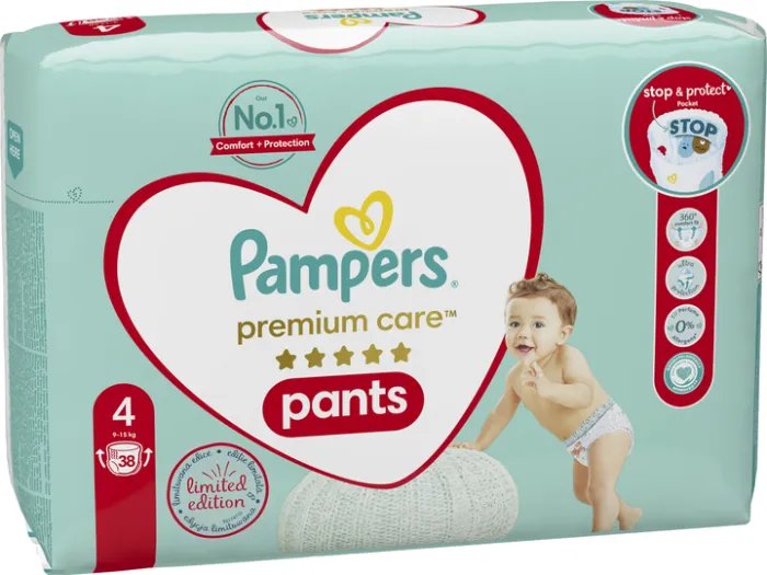 Подгузники-трусики Pampers Premium Care Pants Maxi 9-15 кг 38 шт (8001090759832)