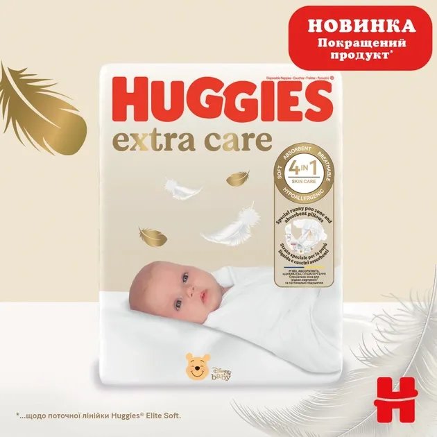 Подгузники Huggies Extra Care Jumbo 5 (11-25 кг) 28шт (5029053583150)