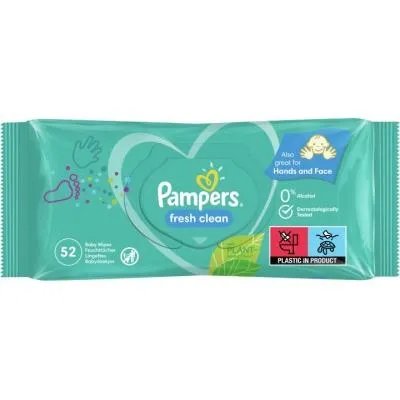 Детские влажные салфетки Pampers Fresh Clean 52 шт (8001841041360)