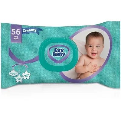 Детские влажные салфетки Evy Baby Creamy 50 шт (8690506521493)