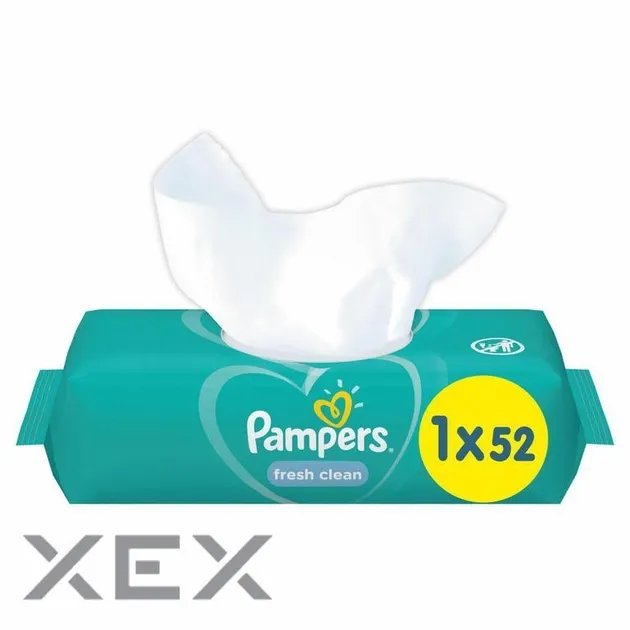 Детские влажные салфетки Pampers Fresh Clean 52 шт (8001841041360)